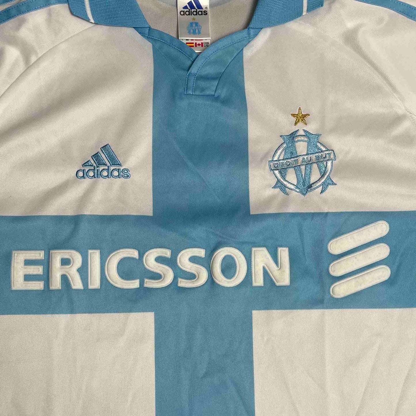 MAILLOT OLYMPIQUE DE MARSEILLE 2000 2001 DOMICILE