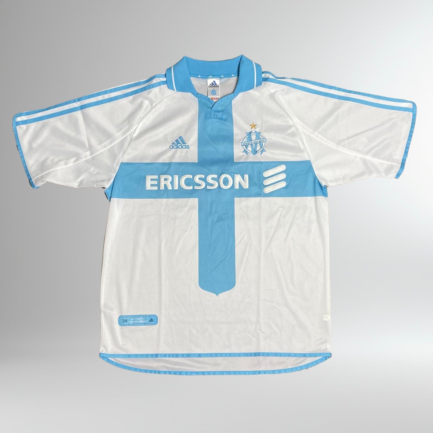 MAILLOT OLYMPIQUE DE MARSEILLE 2000 2001 DOMICILE